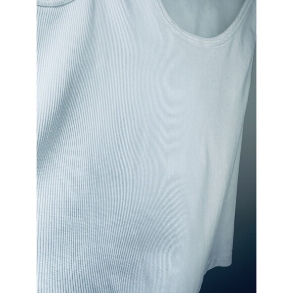 Faherty Sunwashed Rib Tank White Women’s XL Classic Clean Girl Preppy Quality - Picture 10 of 12